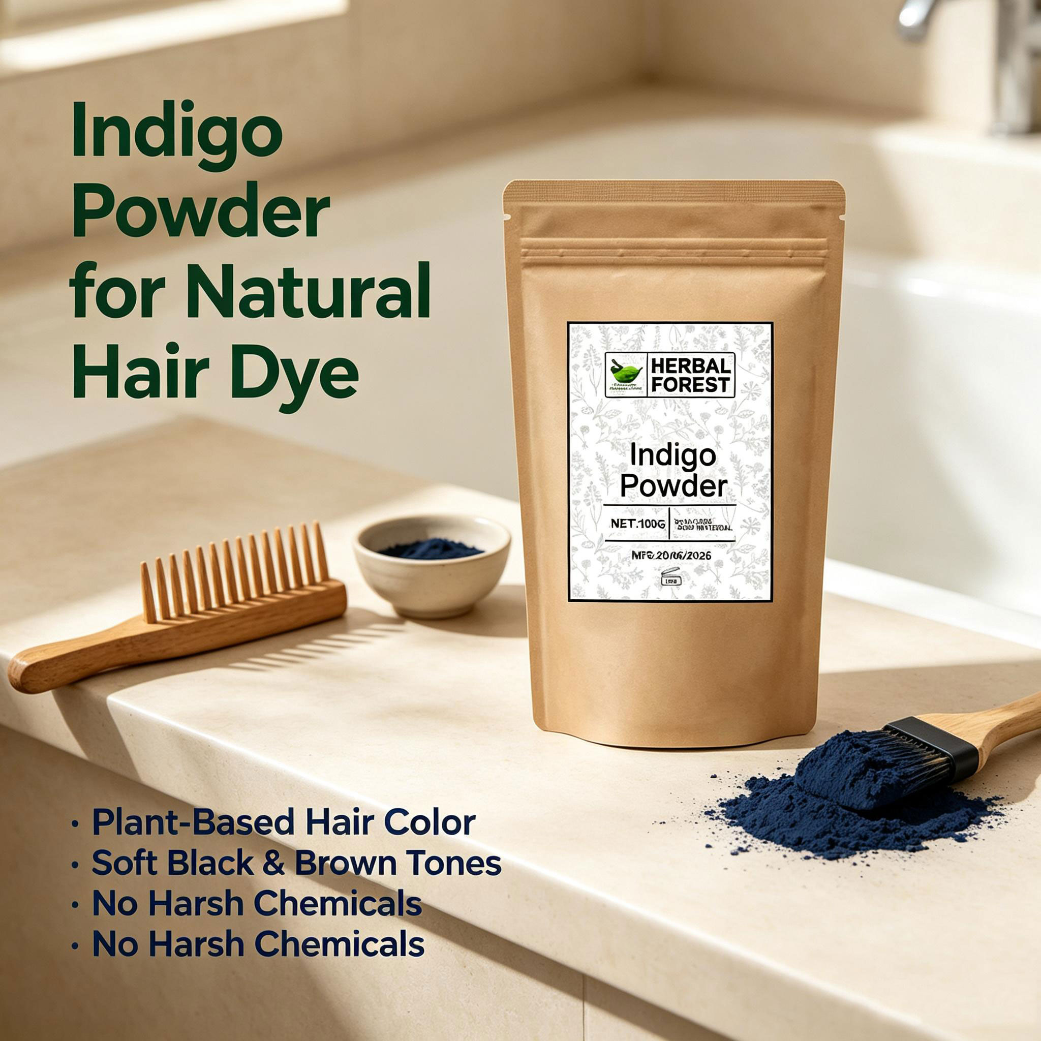 Teinture capillaire indienne n - Indigo Dye Kit avis et prix